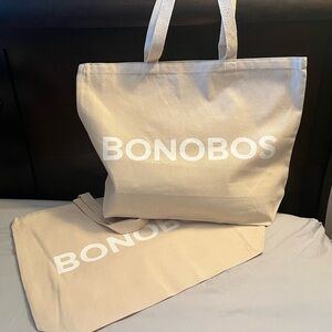 NEW Bonobos Bundle (2) Canvas Tote Shopping Bag